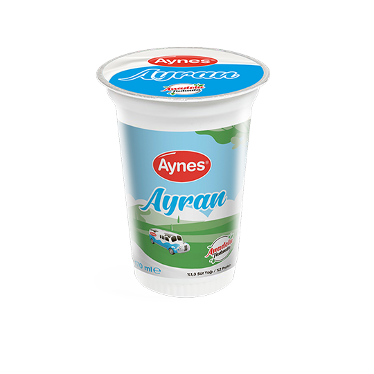 AYNES YARIM YAĞLI BARDAK AYRAN 170 ML 1 ADET
