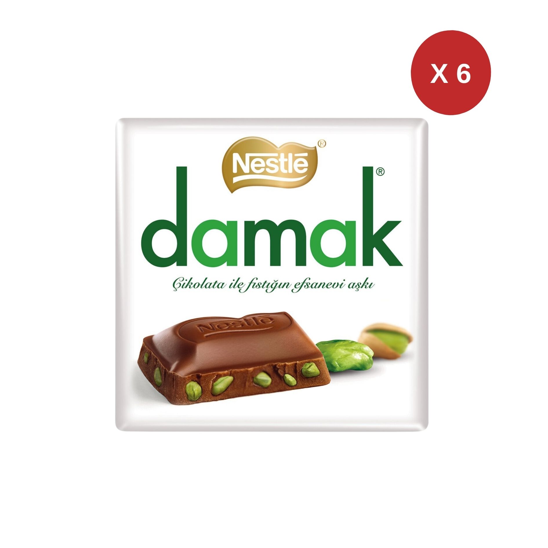 NESTLE DAMAK Chocolate Sqr 60g) TR  ( 6 ADET )