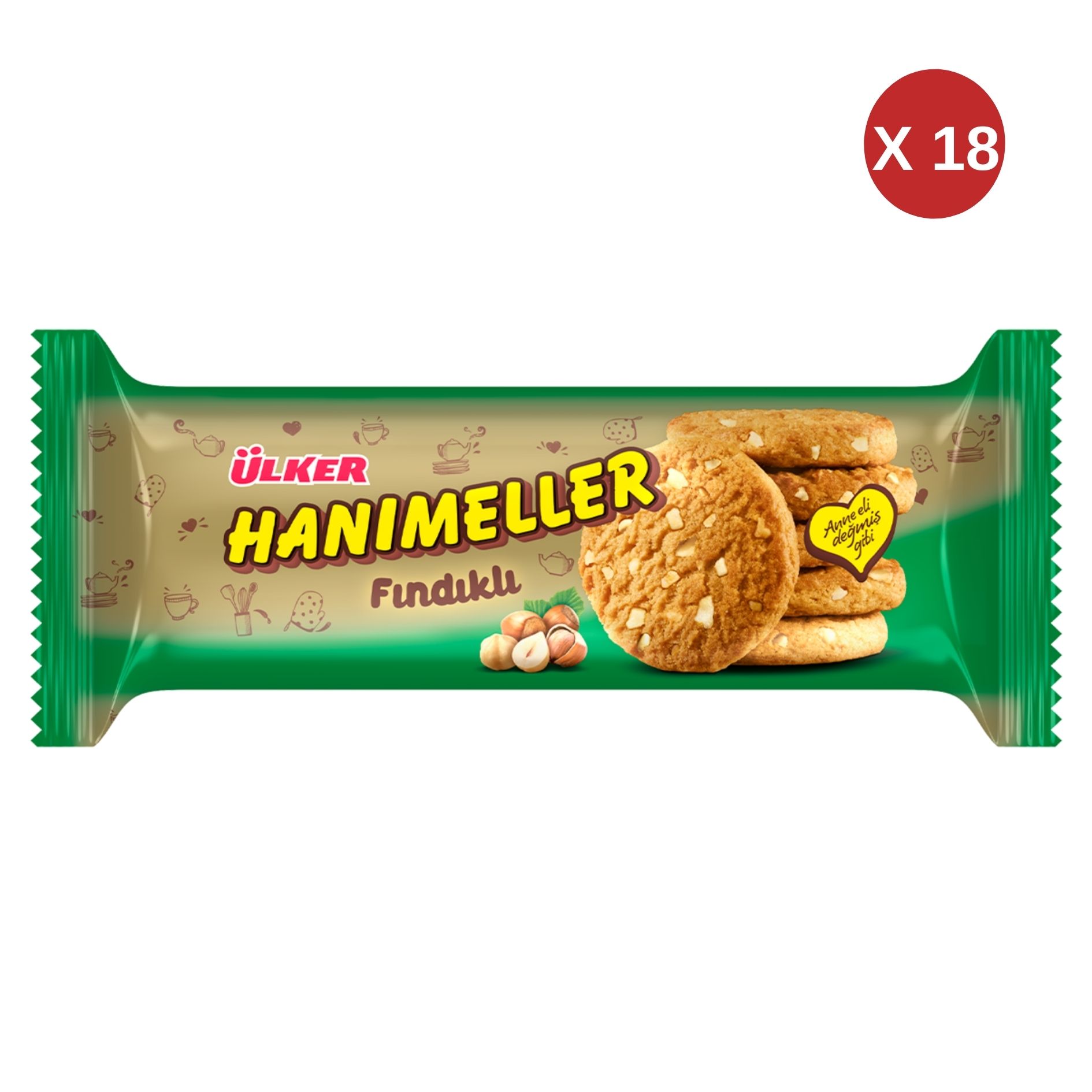 ÜLKER HANIMELLER FIND.ROLU 82 GR (18 ADET)