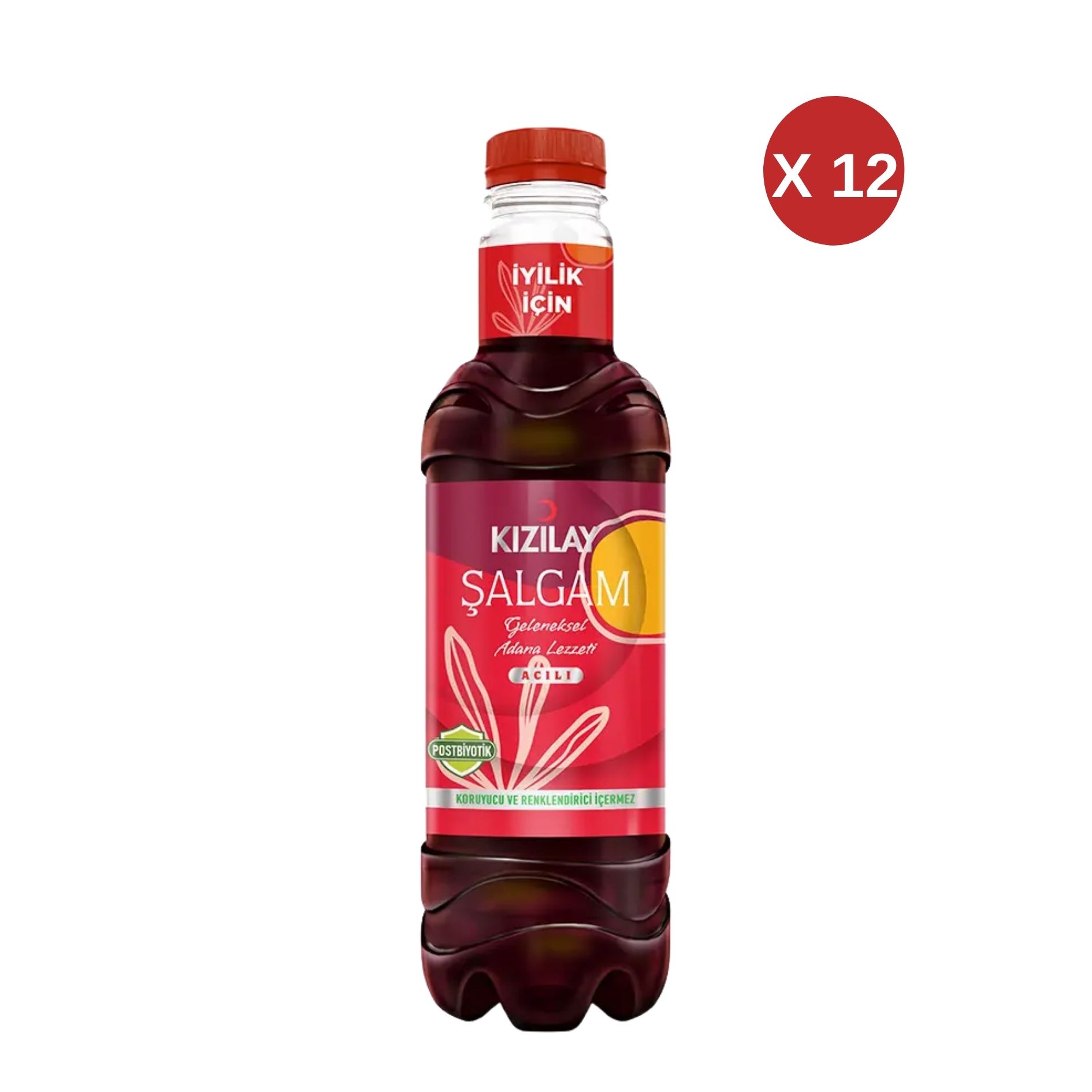 KIZILAY ŞALGAM ACILI 1 LT 12 ADET