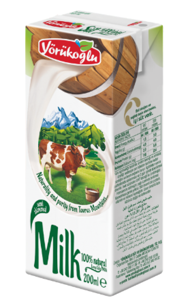 YÖRÜKOĞLU 200 ML YAĞLI UHT SÜT 27 ADET