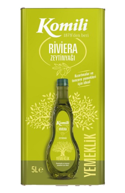 KOMİLİ YEMEKLİK RİVİERA TENEKE 5 LT  