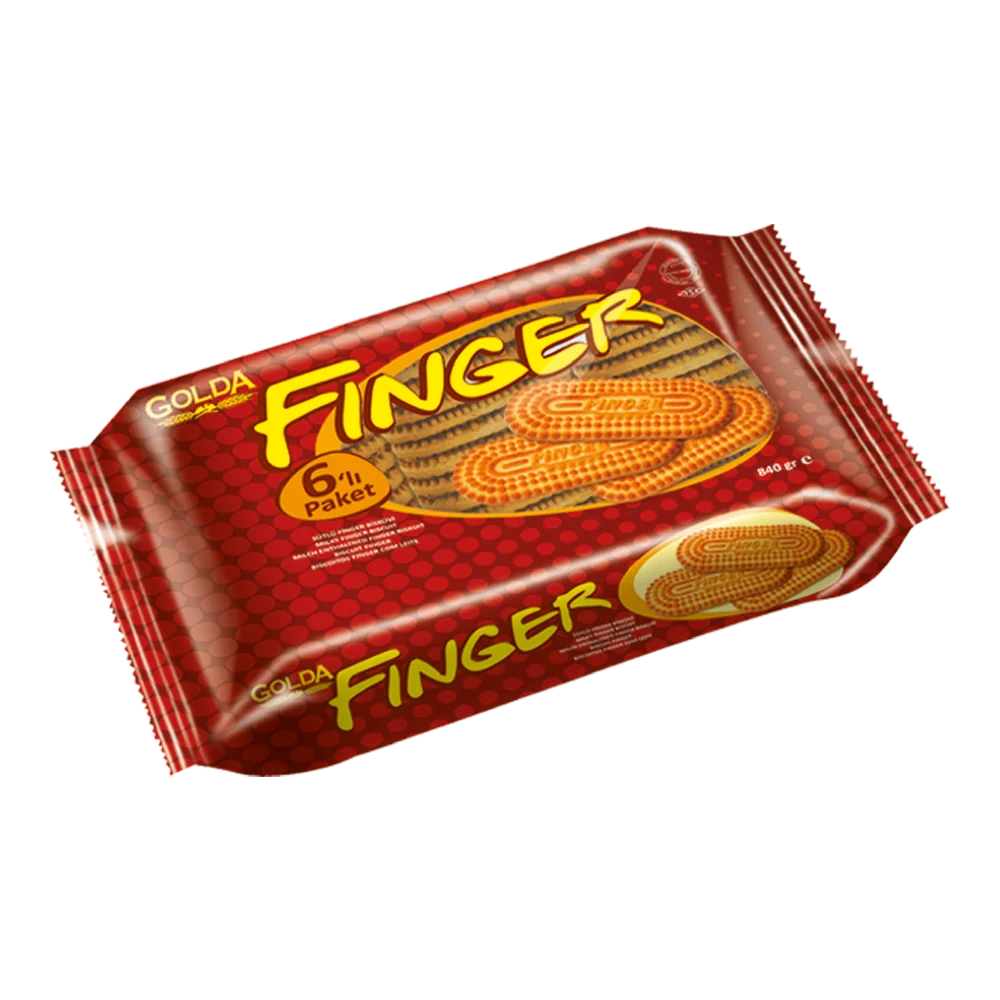 GOLDA  SÜTLÜ FINGER 6'LI PAKET 840 GR  8 ADET (1 KOLİ)