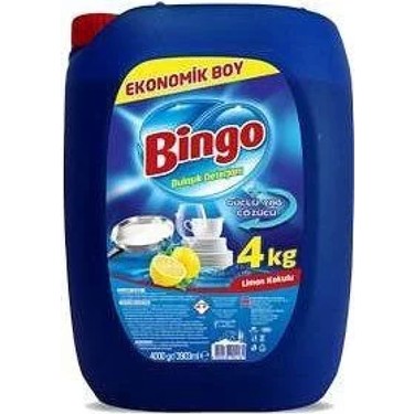 BİNGO SIVI BULAŞIK DETERJANI 4 LT