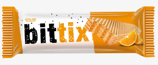 GOLDA BİTTİX PORTAKALLI GOFRET 30 GR 6*24 ADET  (1 KOLİ)