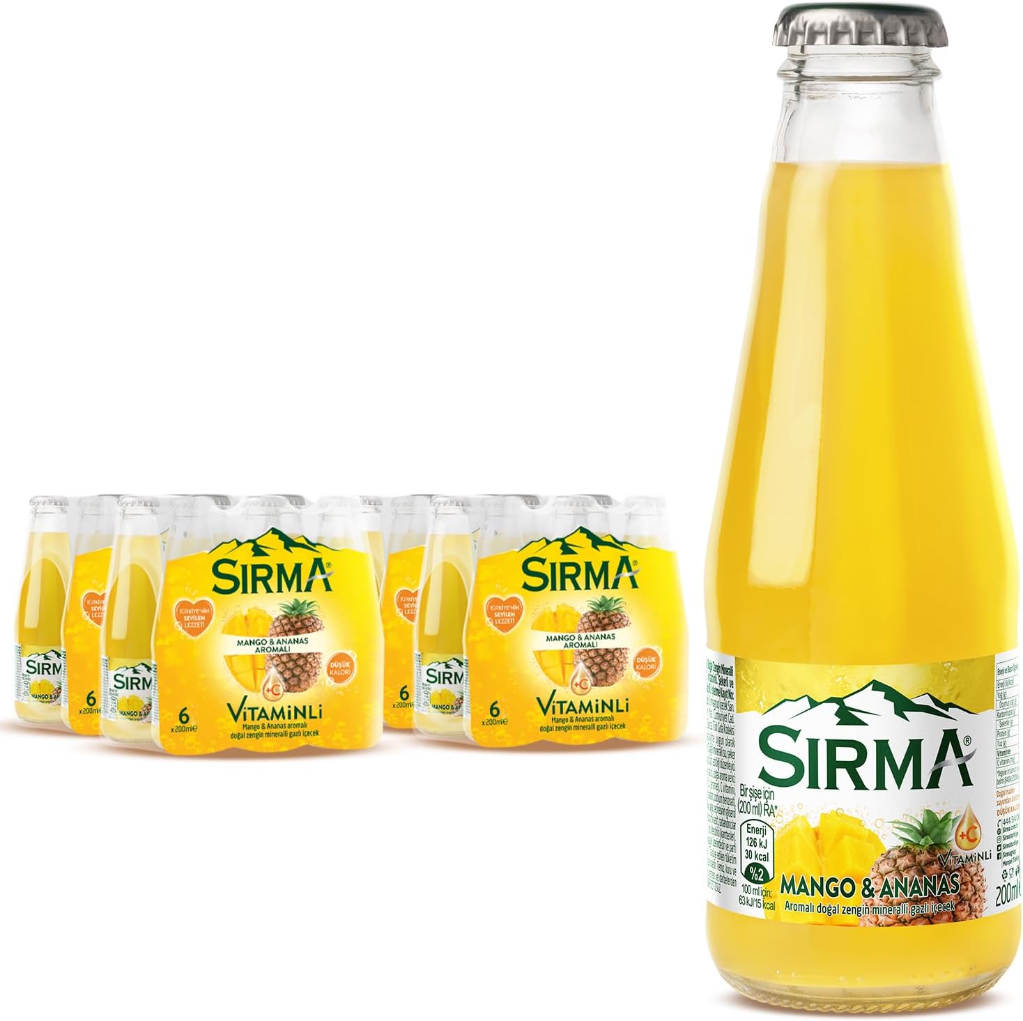 SIRMA 0,20 LT MANGO-ANANAS 24 ADET