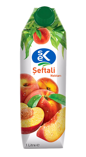 SEK ŞEFTALİ MEYVE SUYU 1 LT 12 ADET (1 KOLİ)