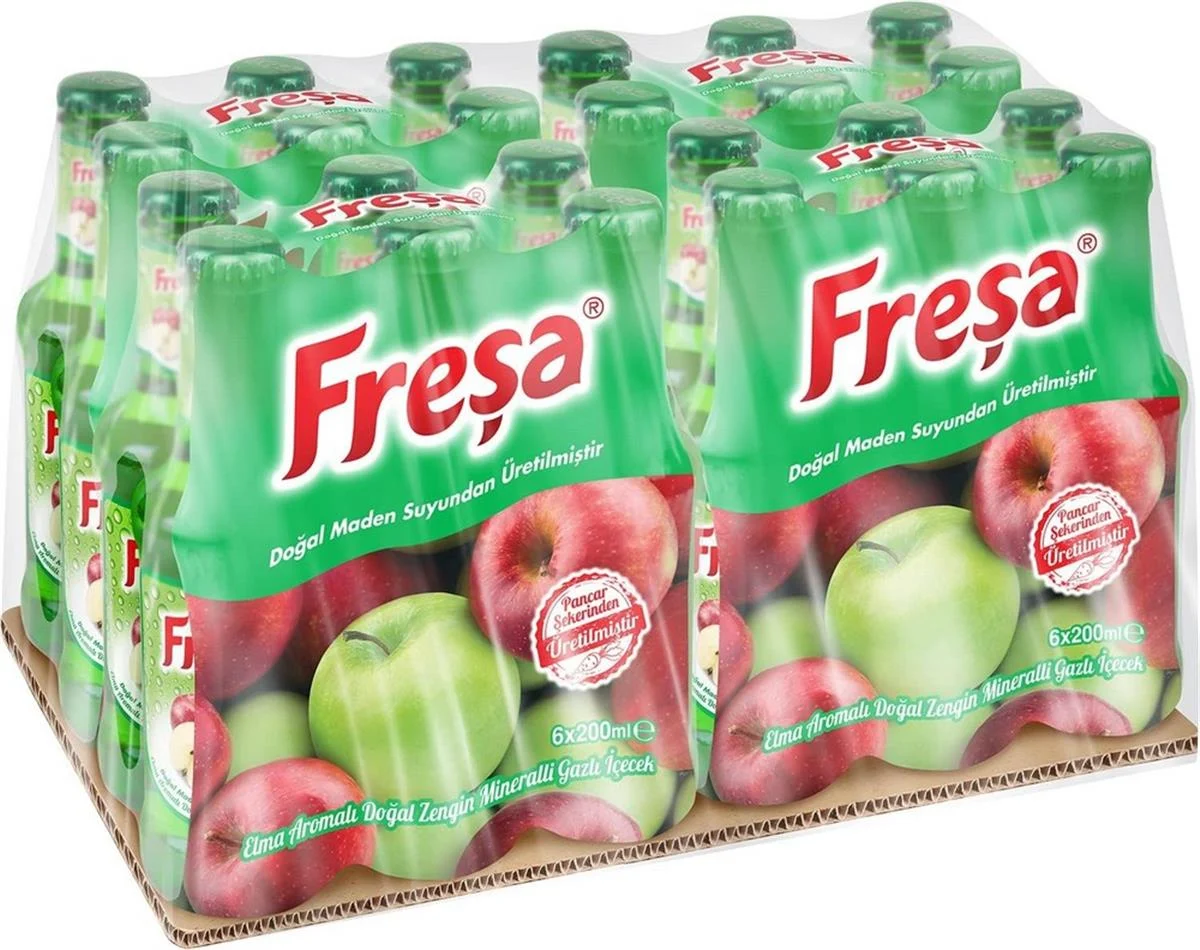 FREŞA ELMA AROMALI MADEN SUYU 200 ML (24 ADET)