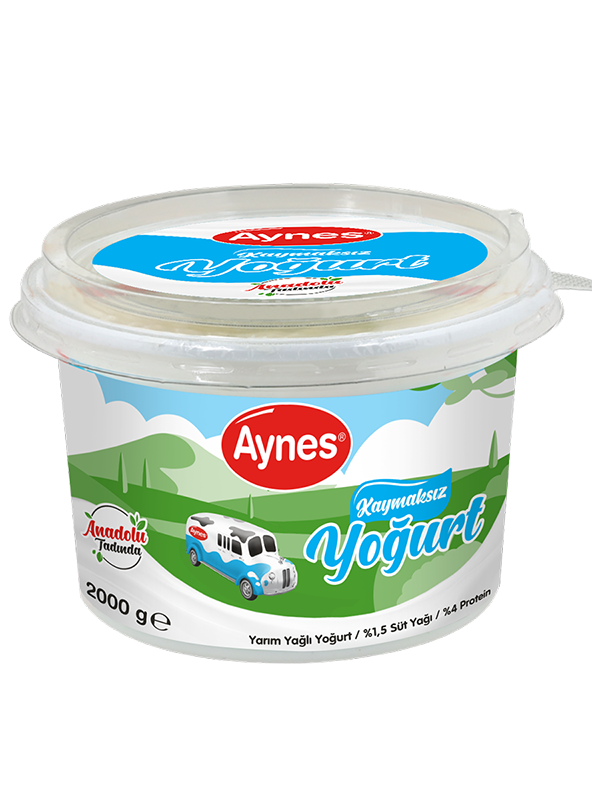AYNES 2 KG YARIM YAĞLI YOĞURT 1 ADET