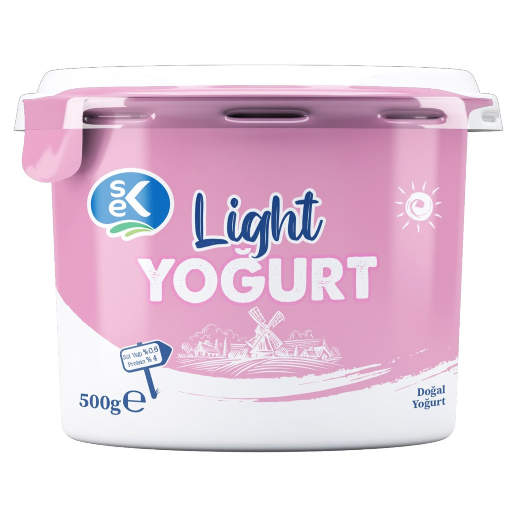 SEK LİGHT YOGURT 500 GR 9 ADET (1 KOLİ)