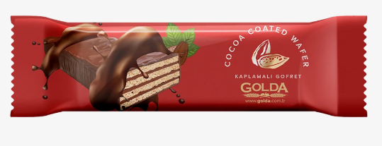 GOLDA KAPLAMALI GOFRET 30 GR 24 ADET (1 PAKET)