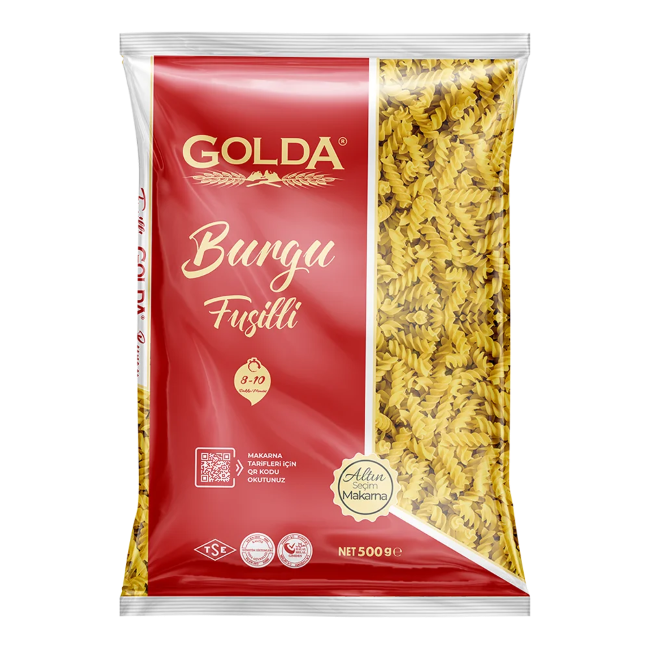 GOLDA BURGU MAKARNA 500 GR 20 ADET
