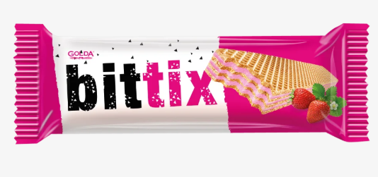GOLDA BİTTİX ÇİLEKLİ GOFRET 30 GR 6 ADET (1 KOLİ)