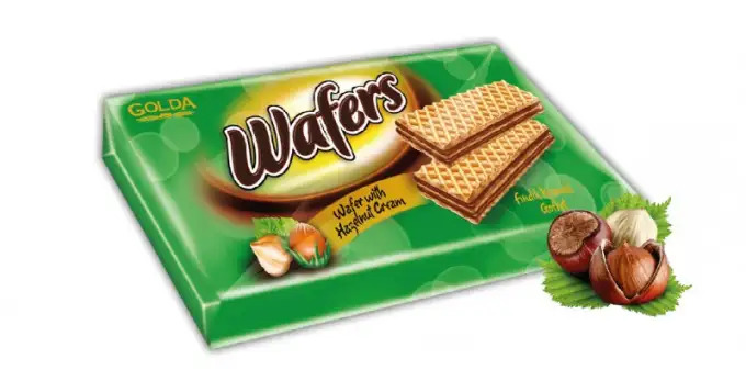 GOLDA WAFERS FINDIK AROMALI GOFRET 175 GR 20 ADET (1 KOLİ)