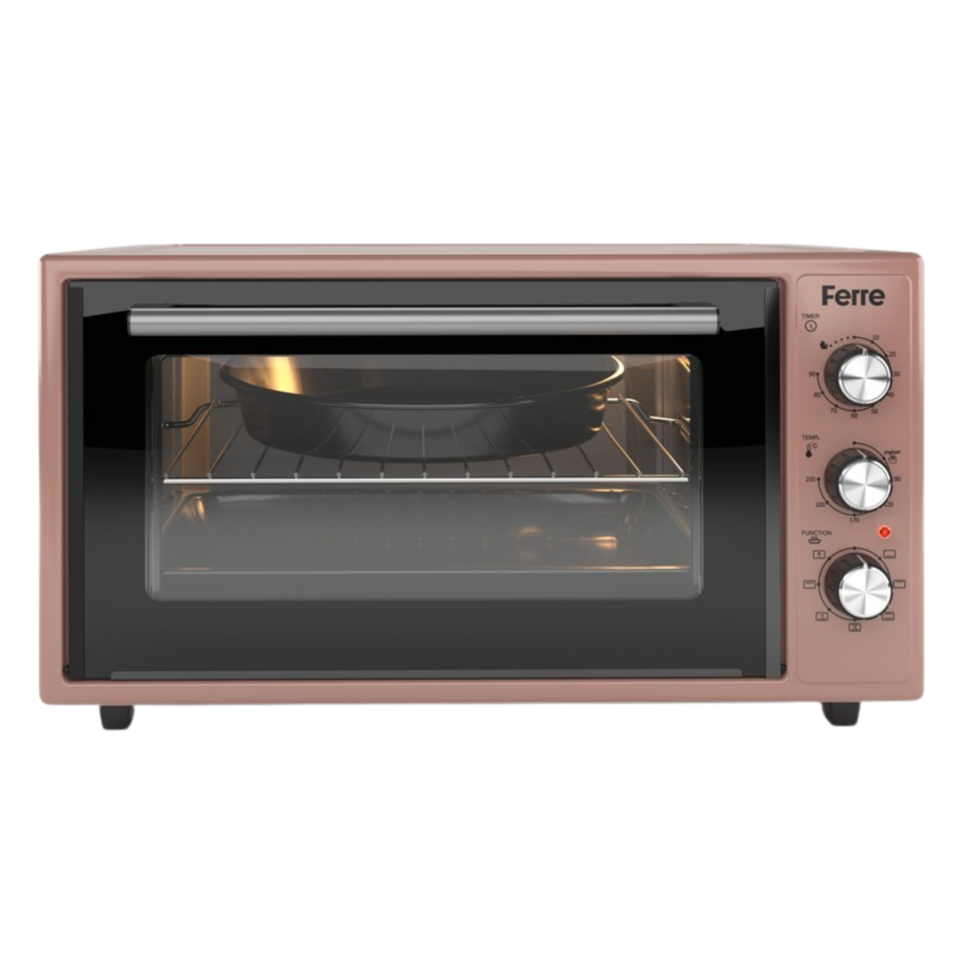 FERRE 45-630 ML 45 LT MİNİ FIRIN METALİK GRİ