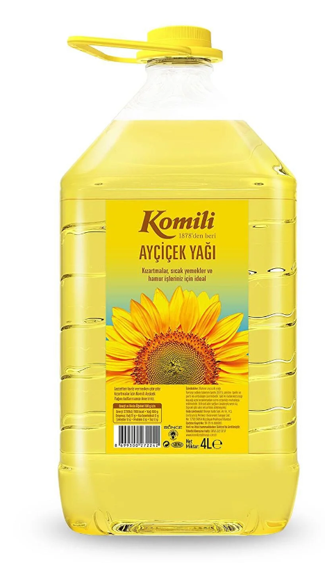 KOMİLİ 4LT-KARE KUBBELİ PET AYÇİÇEK 