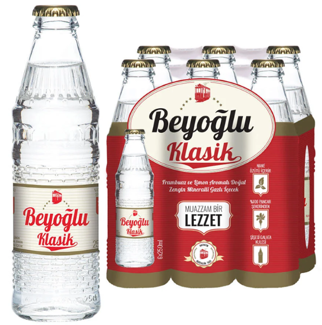 BEYOĞLU 0.25 L FRAMBUAZ+LİMON 24 ADET