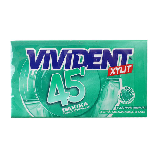 VİVİDENT XYLIT 45 DK CÜZDAN YEŞİL NANE 