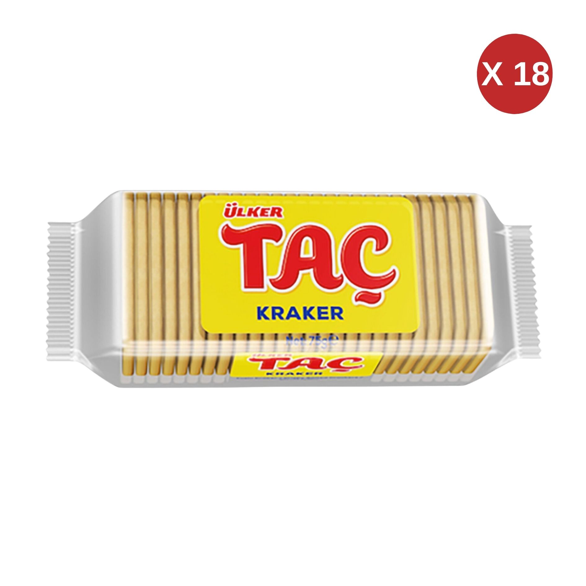 ÜLKER TAÇ KRAKER 76 GR  ( 18 ADET )