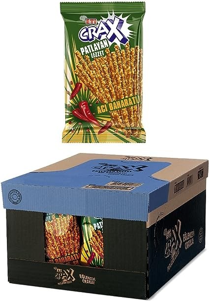 ETİ CRAX ACI BAHARATLI 50 GR  20 ADET
