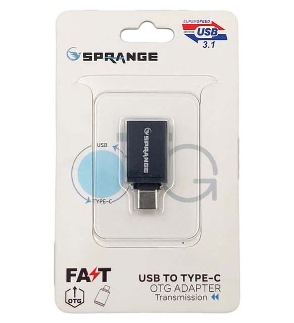 SPRANGE SR01 USB TO TYPE-C ÇEVİRİCİ 3.1A DÖNÜŞTÜRÜ