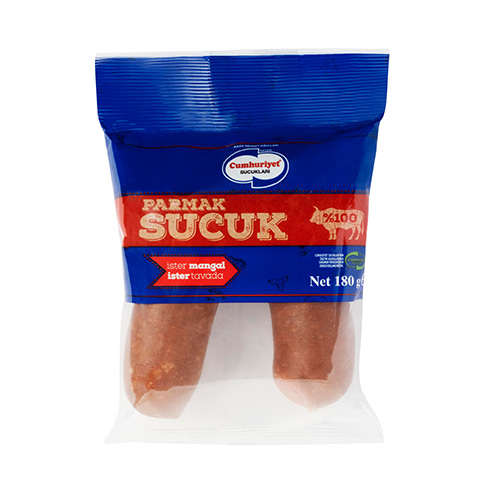 Cumhuriyet Parmak Sucuk 180 g (Poşetli) 12 ADET