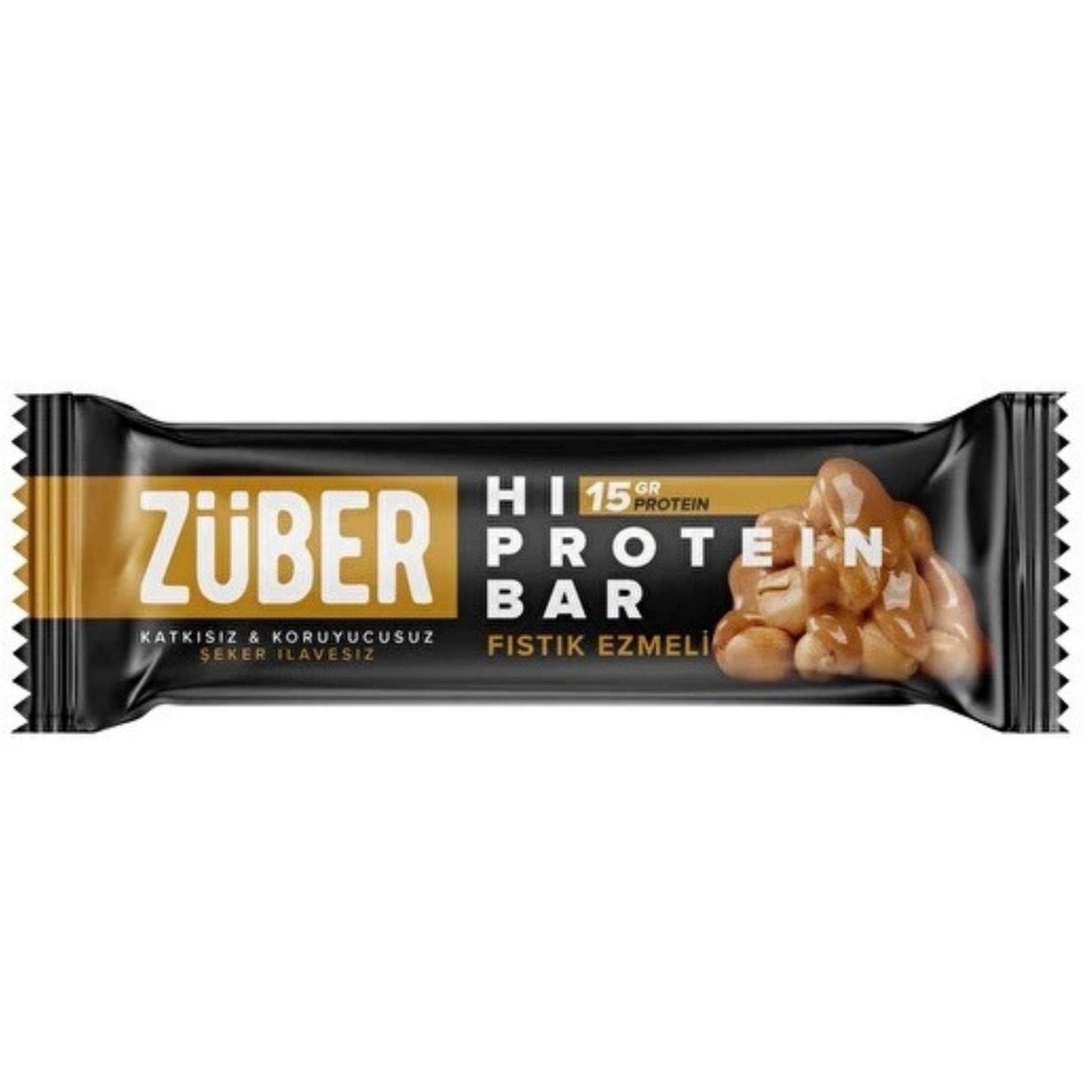  ZÜBER Fıstık Ezmeli Hi-Protein Bar 45gr 1 ADET