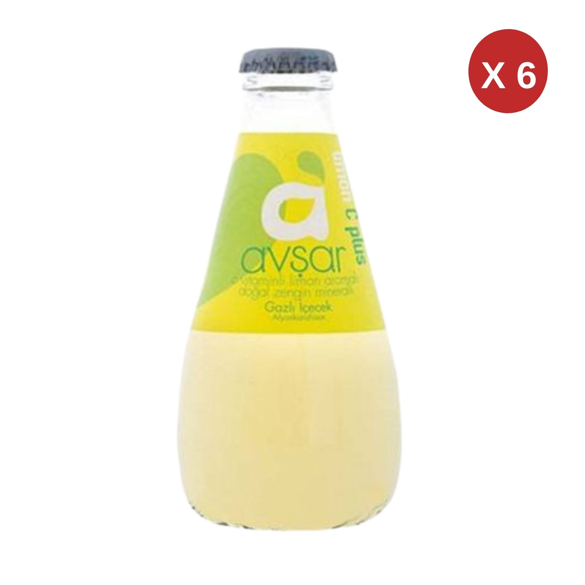 AVŞAR LİMON C PLUS MADEN SUYU 200 ML (6 ADET)